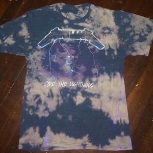 Bleach Tie Dyed Metallica ‘Ride the Lightning’ Tee